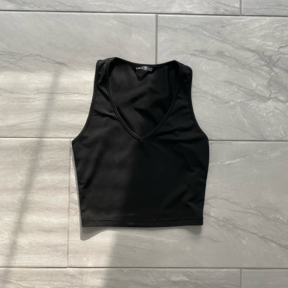 black tank top